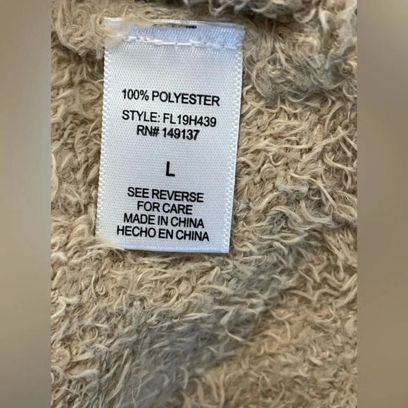 FAVLUX Cozy Sherpa Sweater‎ Large - Picture 9 of 9